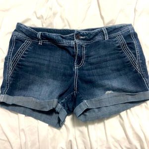 Denim shorts